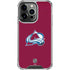 NHL Colorado Avalanche Solid Background iPhone 16 Pro Clear Case